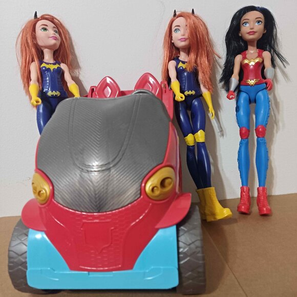 3 DC Super Hero Girls Action Dolls - Picture 1 of 6
